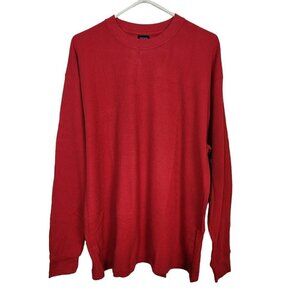 Vintage Cotton Heritage Red Thermal Top Men's Heavyweight USA Big & Tall XL NEW